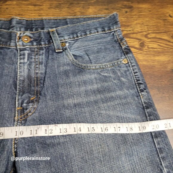 Levi's Jeans Tag 36x30 Measures 32x29 Loose Straight 569 Medium Dark Wash Denim - Picture 8 of 12